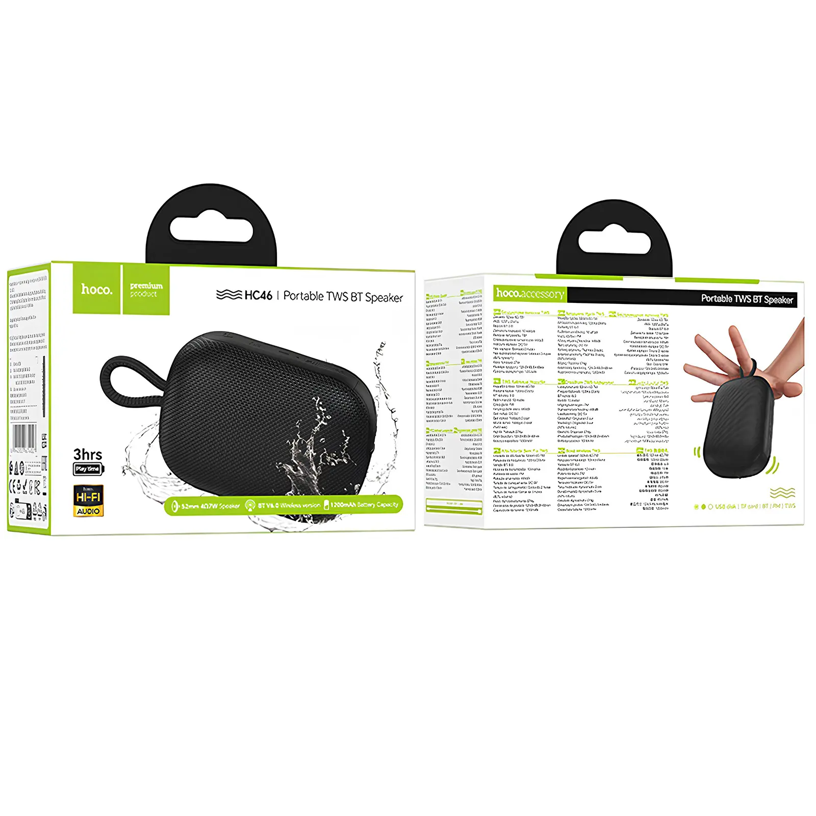 Bluetooth Колонка Hoco HC46 Estrellato, Black 3, купить оптом с доставкой