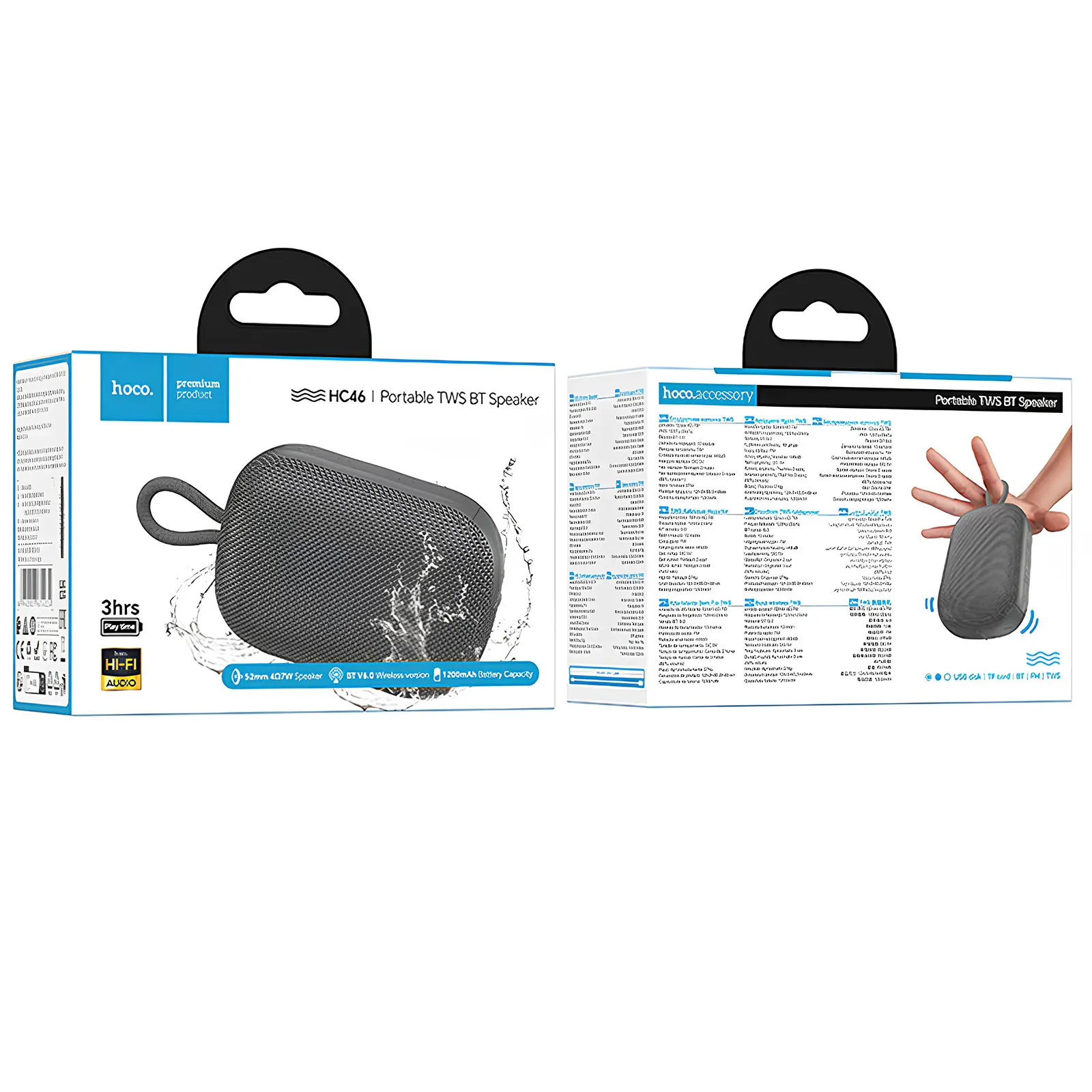 Bluetooth Колонка Hoco HC46 Estrellato, Gray 2, купить оптом с доставкой