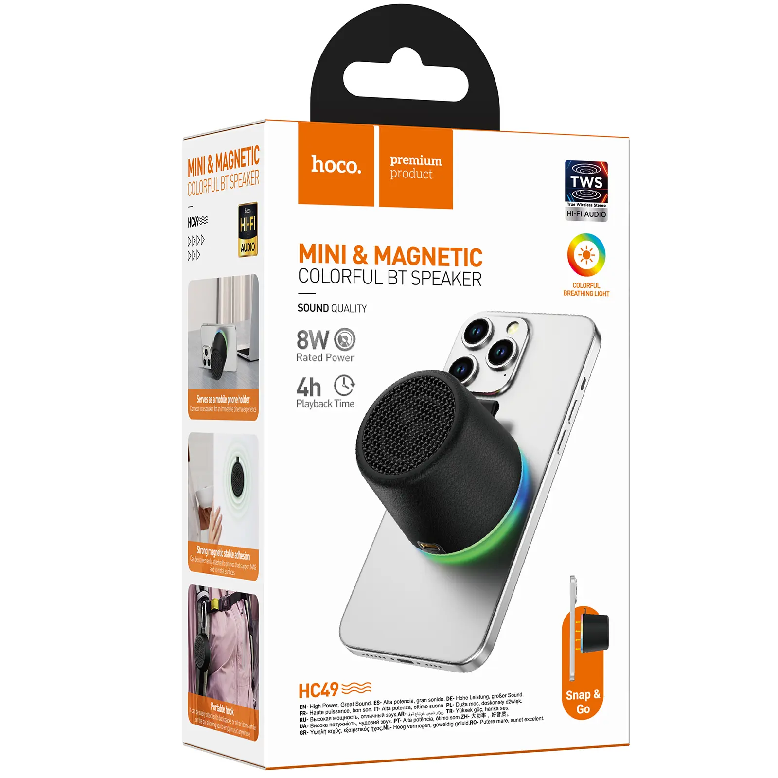 Bluetooth Колонка Hoco HC49 Shine, Black 2, купить оптом с доставкой