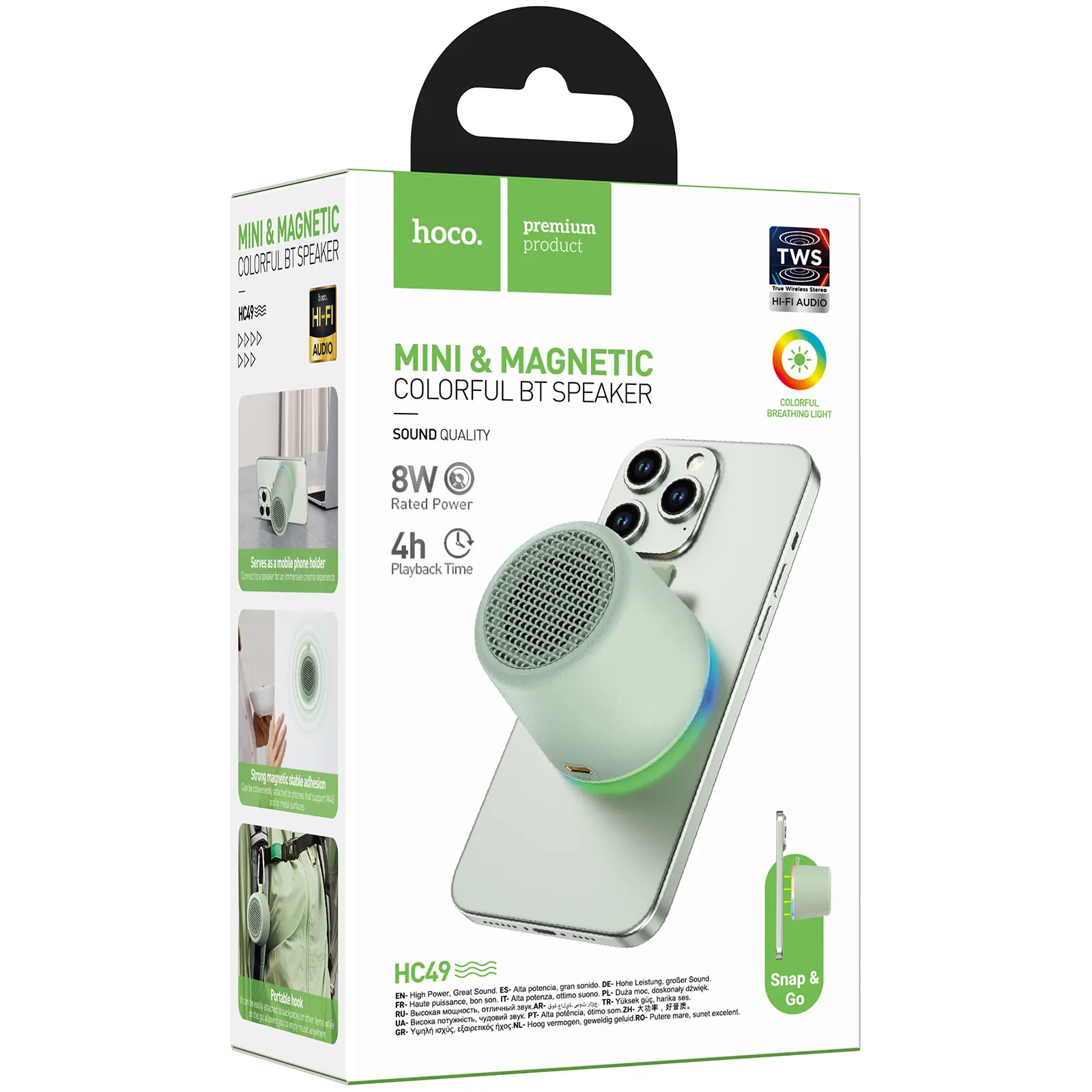 Bluetooth Колонка Hoco HC49 Shine, Green 2, купить оптом с доставкой