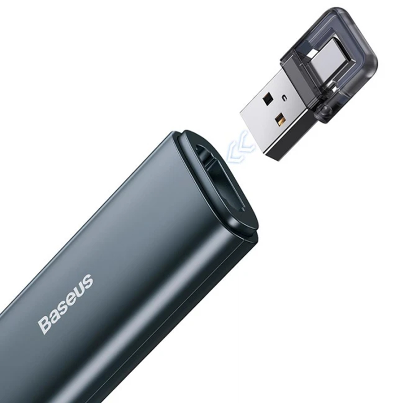 Лазерна указка Baseus Orange Dot Wireless Presenter (Red Laser) (WKCD), Grey 4, купити оптом з доставкою