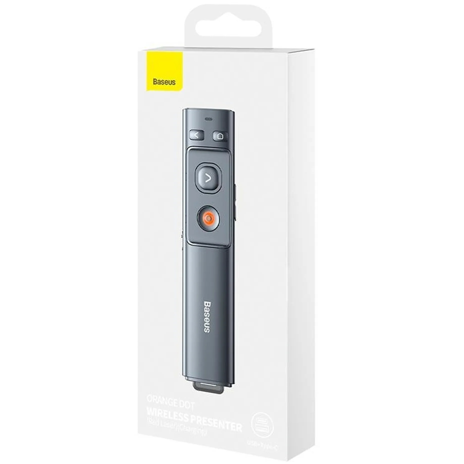 Лазерна указка Baseus Orange Dot Wireless Presenter (Red Laser) (WKCD), Grey 5, купити оптом з доставкою