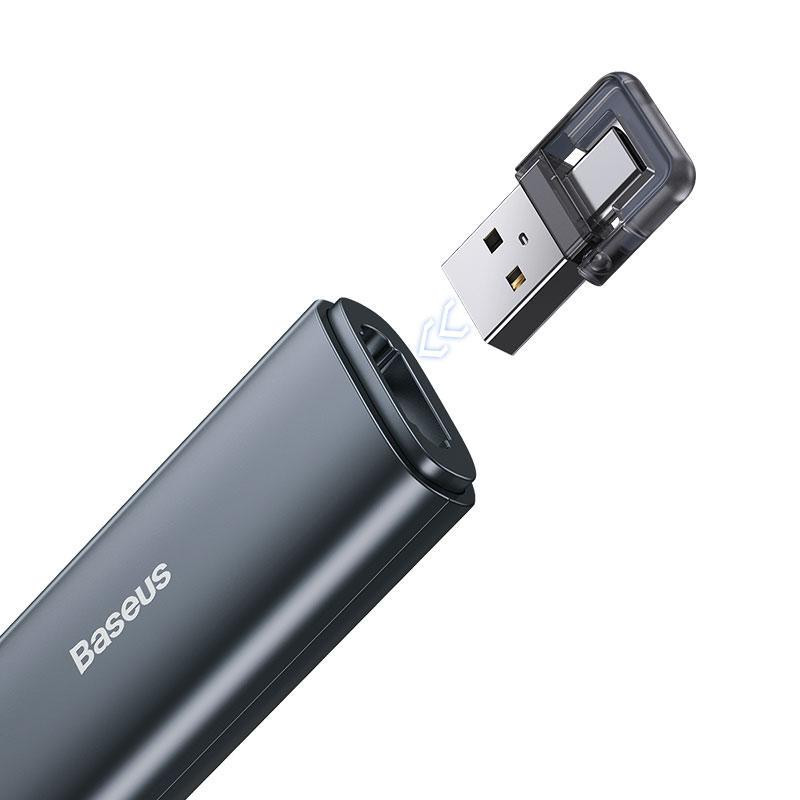 Лазерна указка Baseus Orange Dot Wireless Presenter (Red Laser) (ACFYB-0), Grey 1, купити оптом з доставкою