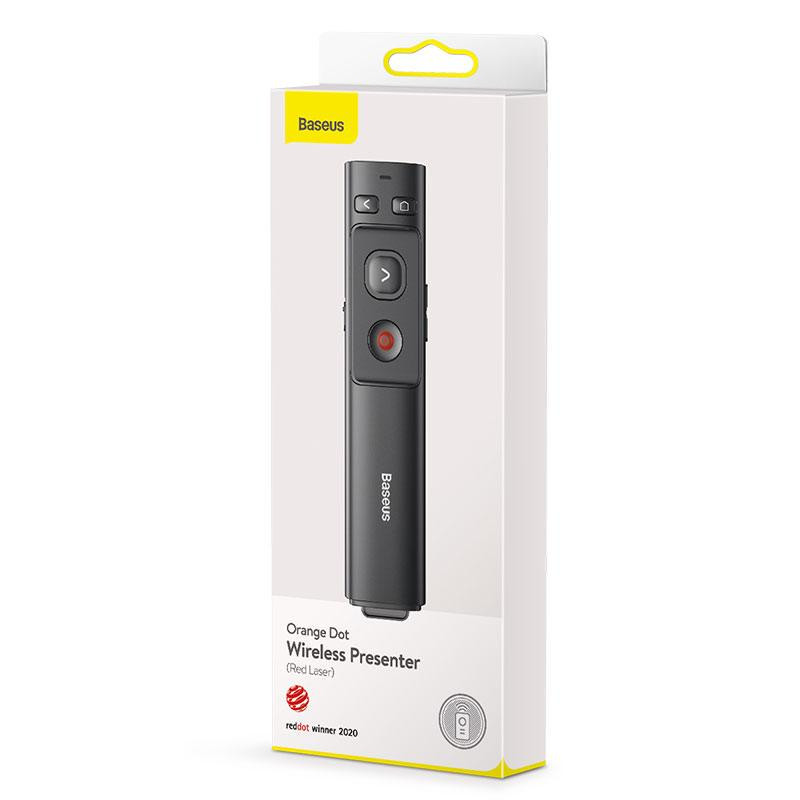 Лазерна указка Baseus Orange Dot Wireless Presenter (Red Laser) (ACFYB-0), Grey 5, купити оптом з доставкою