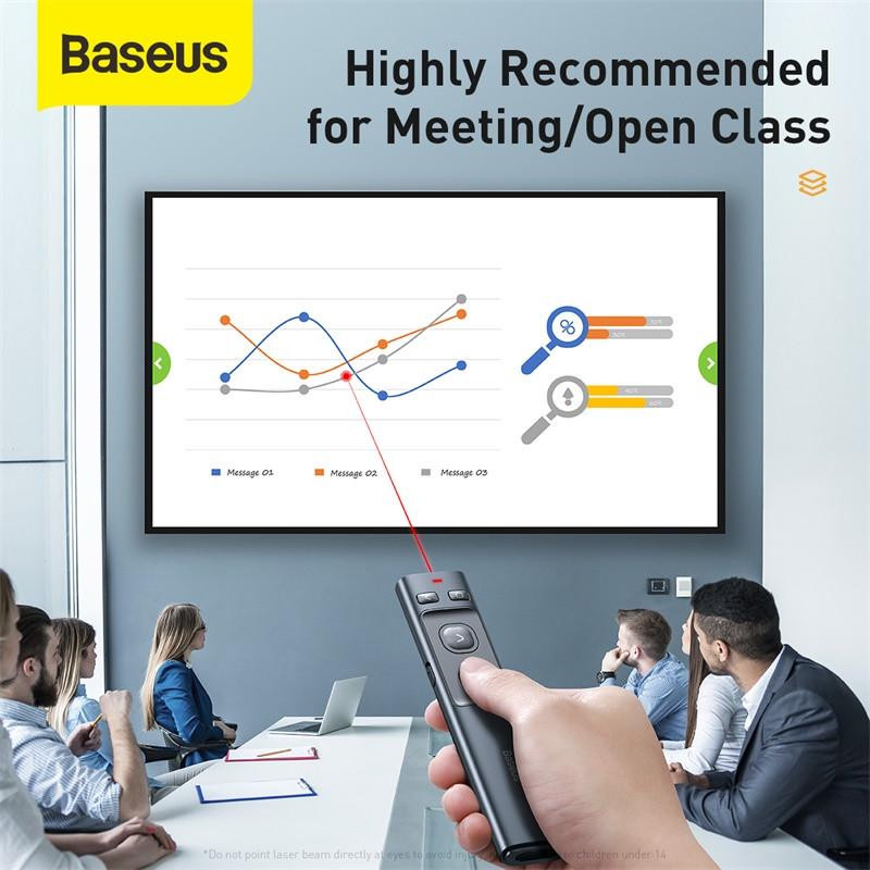 Лазерна указка Baseus Orange Dot Wireless Presenter (Red Laser) (ACFYB-0), Grey 6, купити оптом з доставкою