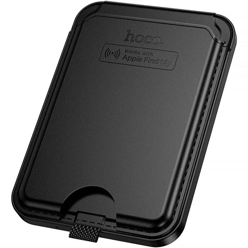Трекер-кардхолдер магнитный Hoco E91I Tiger 120 mAh, Black 2, купить оптом с доставкой