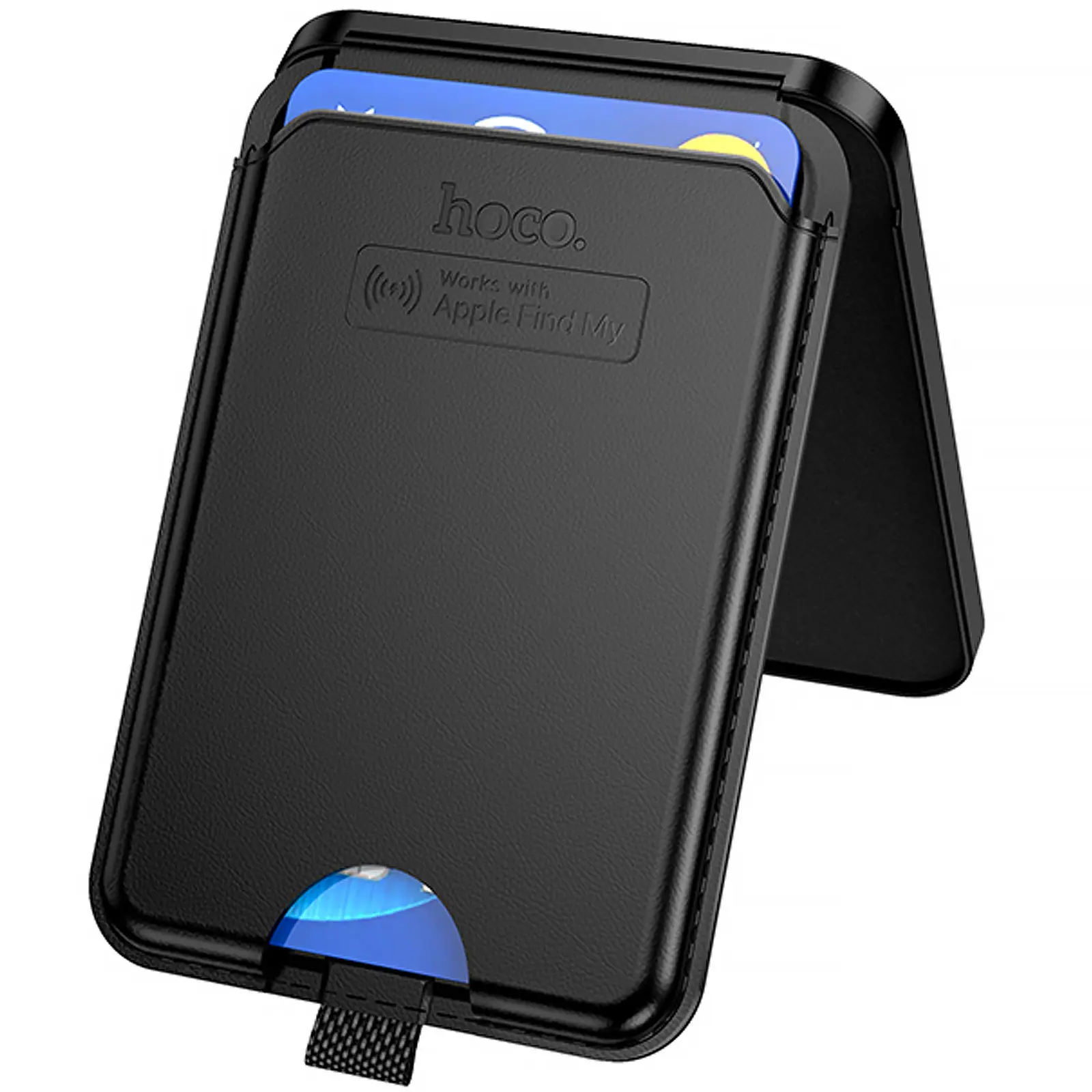 Трекер-кардхолдер магнитный Hoco E91I Tiger 120 mAh, Black 4, купить оптом с доставкой