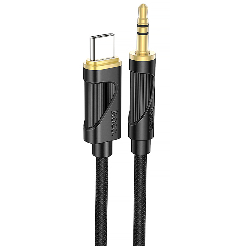 Аудіо кабель Aux Hoco UPA30 Friend (Type-C to AUX 3.5mm) (1m) на малюнкі №1