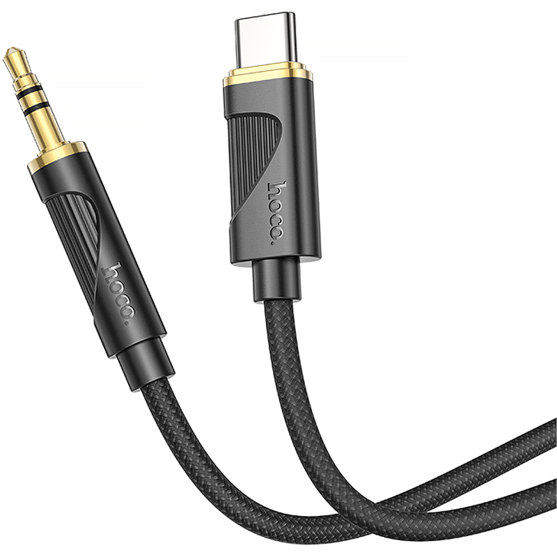 Аудіо кабель Aux Hoco UPA30 Friend (Type-C to AUX 3.5mm) (1m) на малюнкі №3