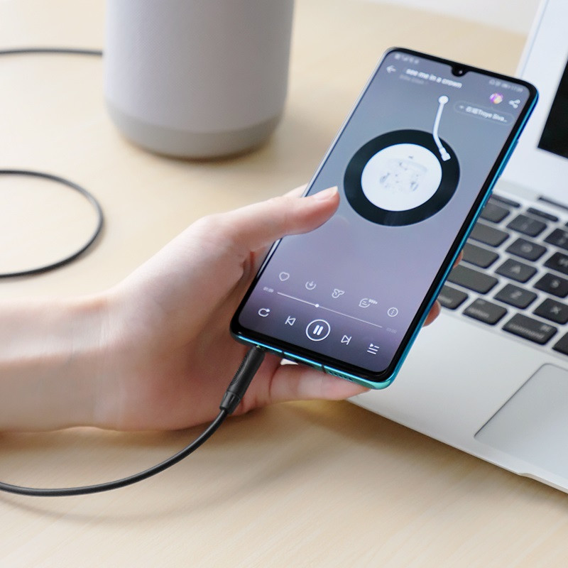 Аудіо кабель Aux Borofone BL5 with mic (1m) дивитися фото №4