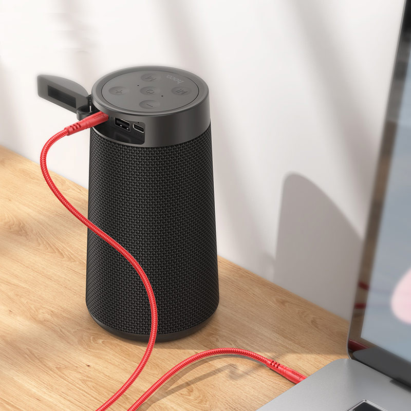 Аудіо кабель Aux Hoco UPA24 Smooth (1m) дивитися фото №3