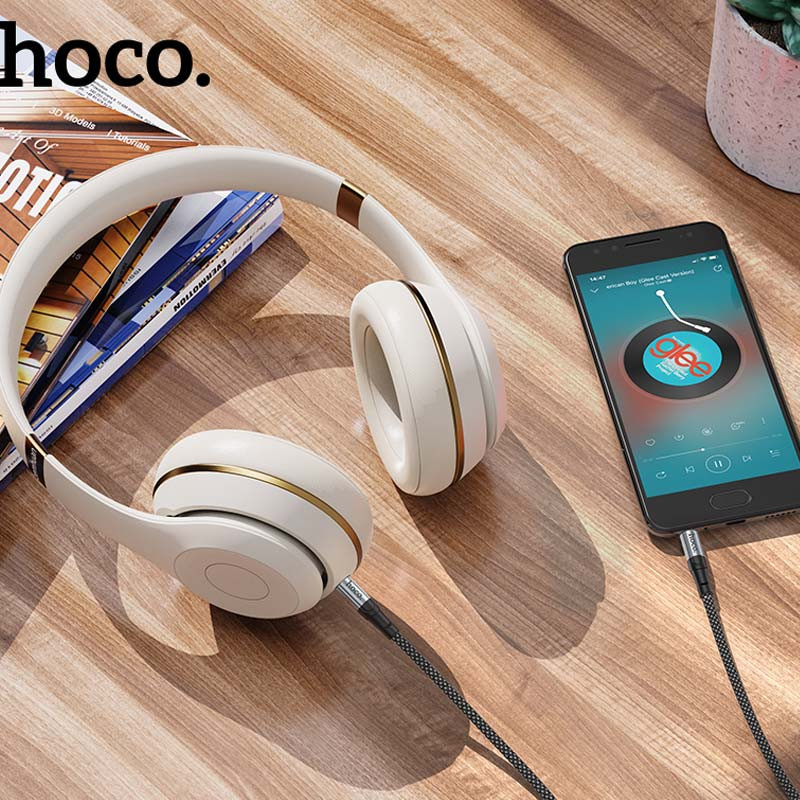 Аудіо кабель Aux Hoco UPA26 Fresh (1m) дивитися фото №7