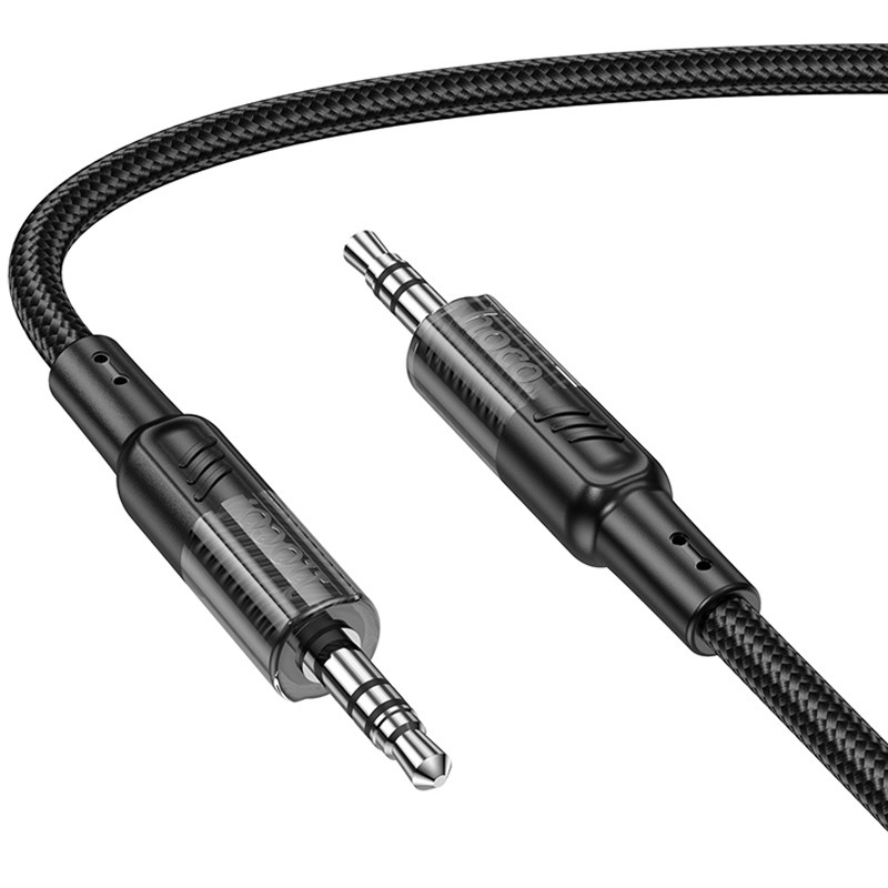 Аудіо кабель Aux Hoco UPA27 Spirit transparent (1.2m) дивитися фото №2