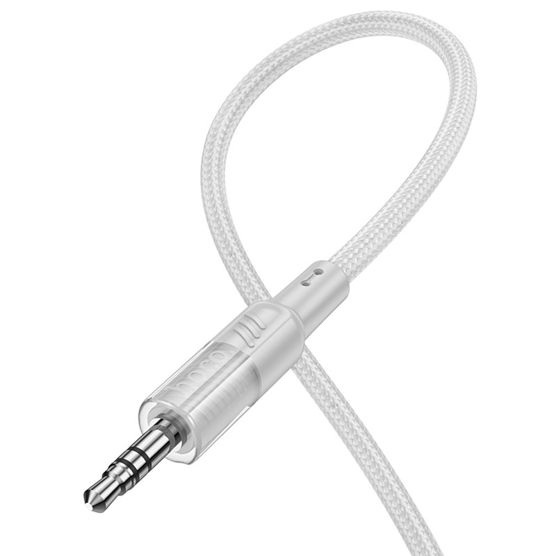 Аудіо кабель Aux Hoco UPA27 Spirit transparent (Lightning to AUX 3.5mm) (1.2m) дивитися фото №4