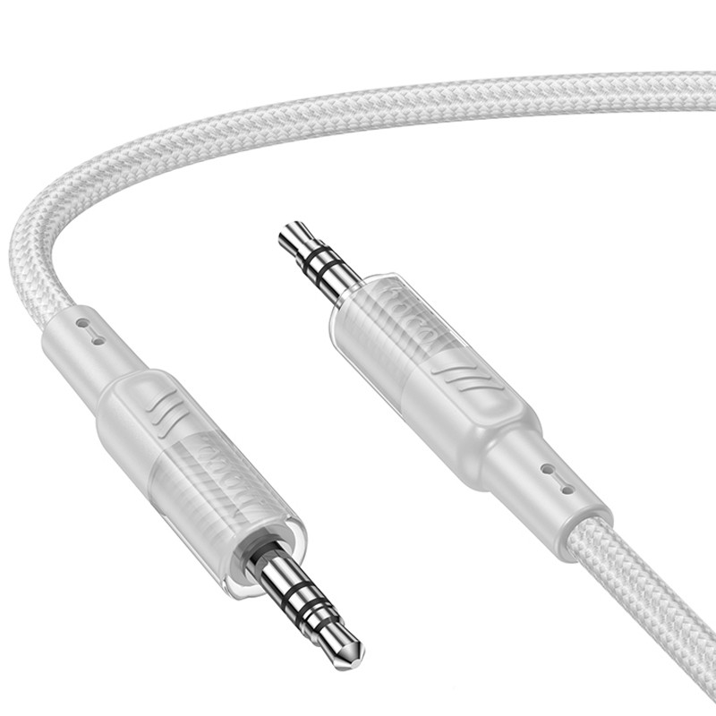 Аудіо кабель Aux Hoco UPA27 Spirit transparent (1.2m) дивитися фото №2