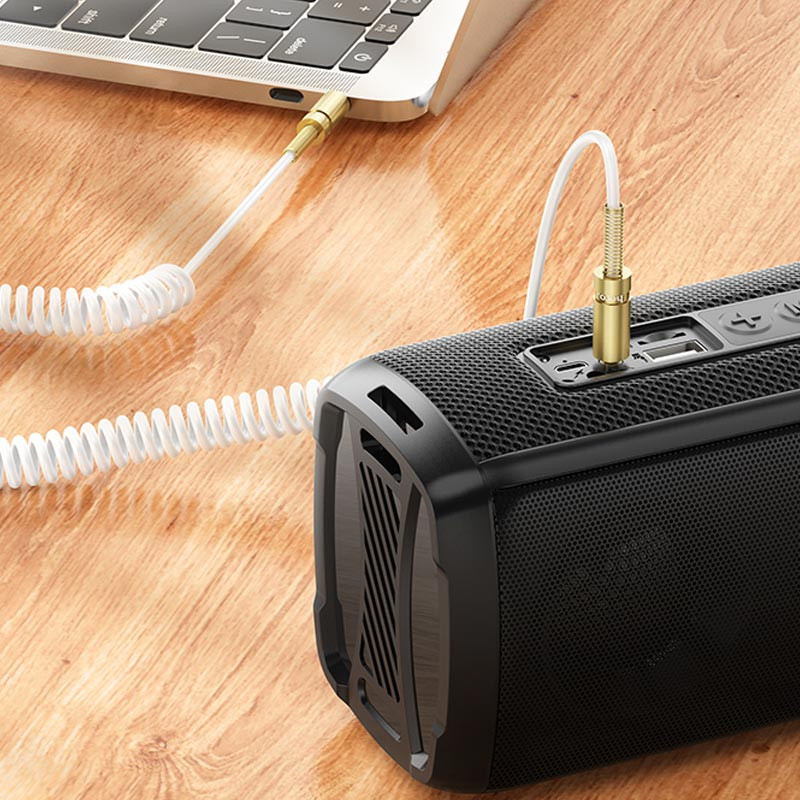 Аудіо кабель Aux Hoco UPA31 Cindy spring (3m) на малюнкі №4