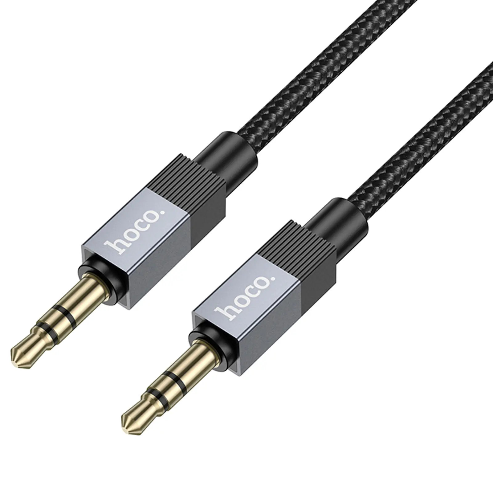 Аудио кабель Aux Hoco UPA32 Clever (1m), Black 1, купить оптом с доставкой