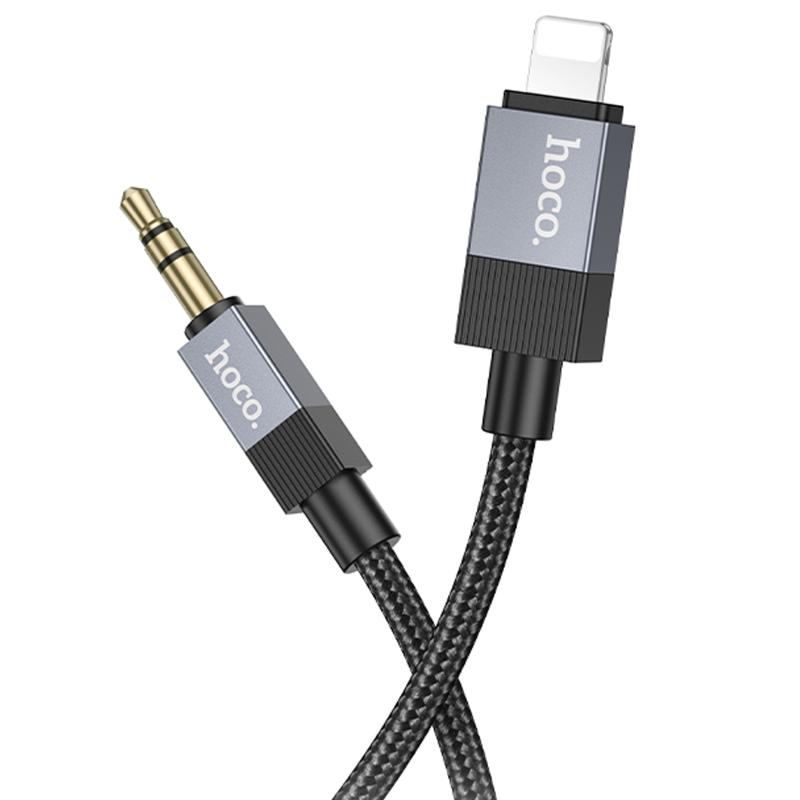 Аудіо кабель Aux Hoco UPA32A Clever digital (Lightning to AUX 3.5mm) (1m) на малюнкі №3