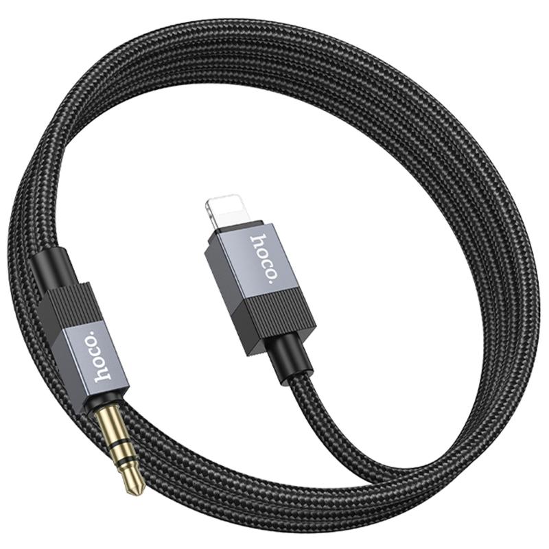 Аудіо кабель Aux Hoco UPA32A Clever digital (Lightning to AUX 3.5mm) (1m) на малюнкі №4