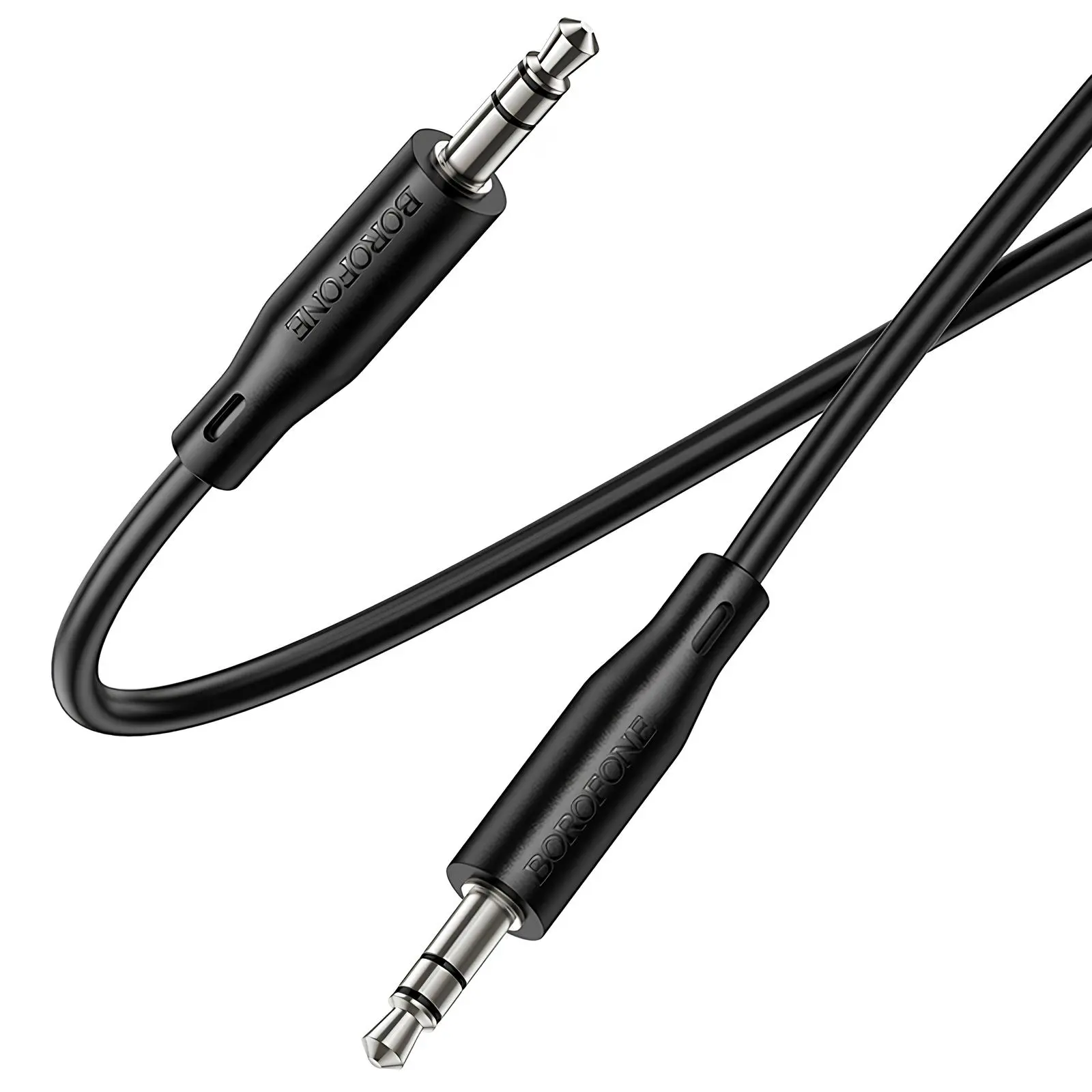 Аудіо кабель Aux Borofone BL26 Standard (1m), Black 2, купити оптом з доставкою
