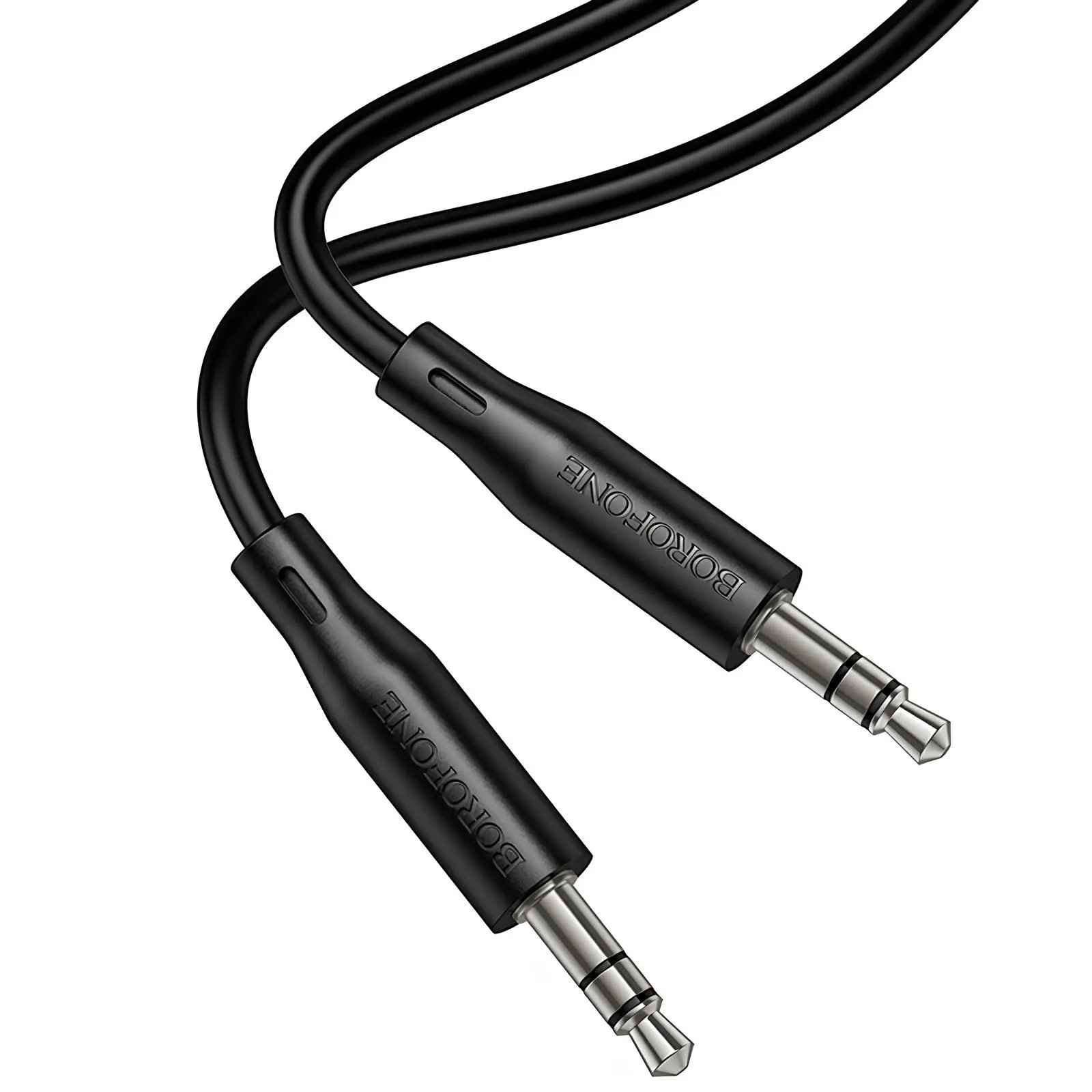 Аудіо кабель Aux Borofone BL26 Standard (1m), Black 3, купити оптом з доставкою