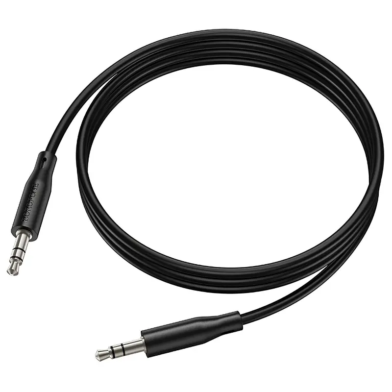Аудіо кабель Aux Borofone BL26 Standard (1m), Black 4, купити оптом з доставкою
