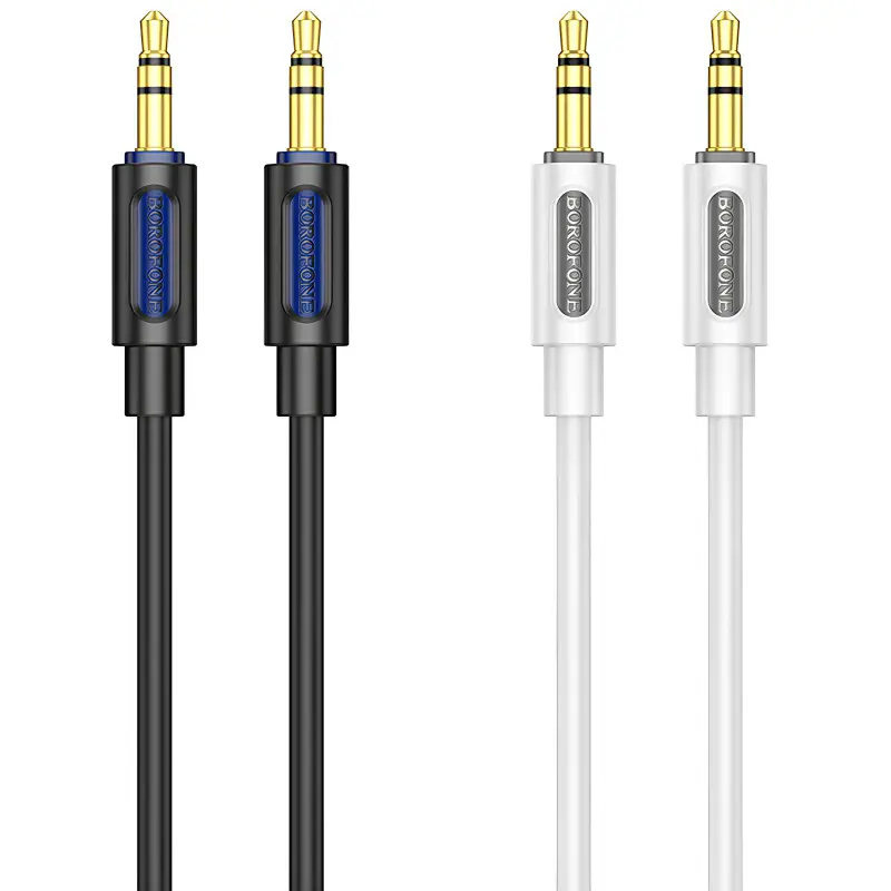 Аудио кабель Aux Borofone BL20 True sound silicone (1m), купить оптом с доставкой