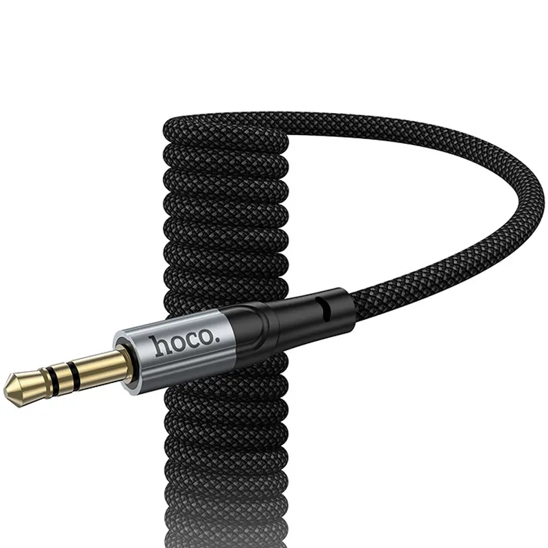 Аудио кабель Aux Hoco UPA33A Nuevo (Lightning to AUX 3.5mm) (1.5m), Black 5, купить оптом с доставкой