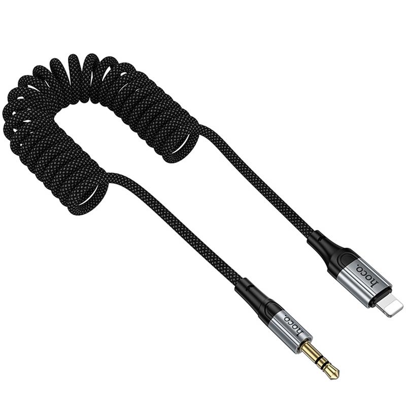 Аудіо кабель Aux Hoco UPA33A Nuevo (Lightning to AUX 3.5mm) (1.5m) на малюнкі №7