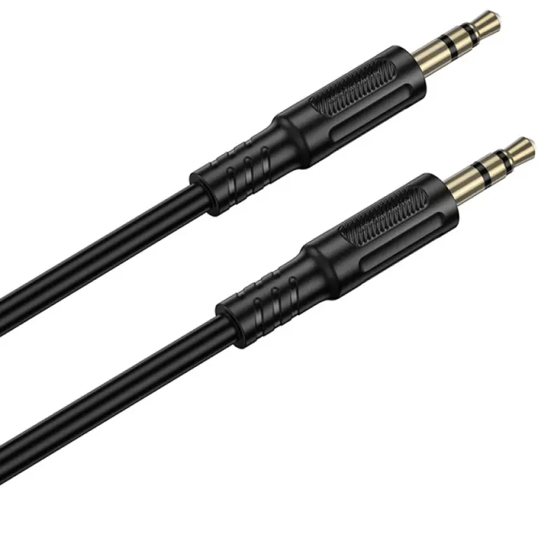 Аудио кабель Aux Borofone BL25 Nice (1m), Black 2, купить оптом с доставкой