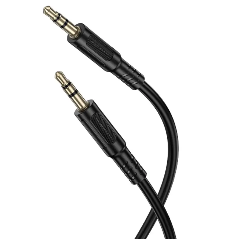 Аудио кабель Aux Borofone BL25 Nice (1m), Black 3, купить оптом с доставкой