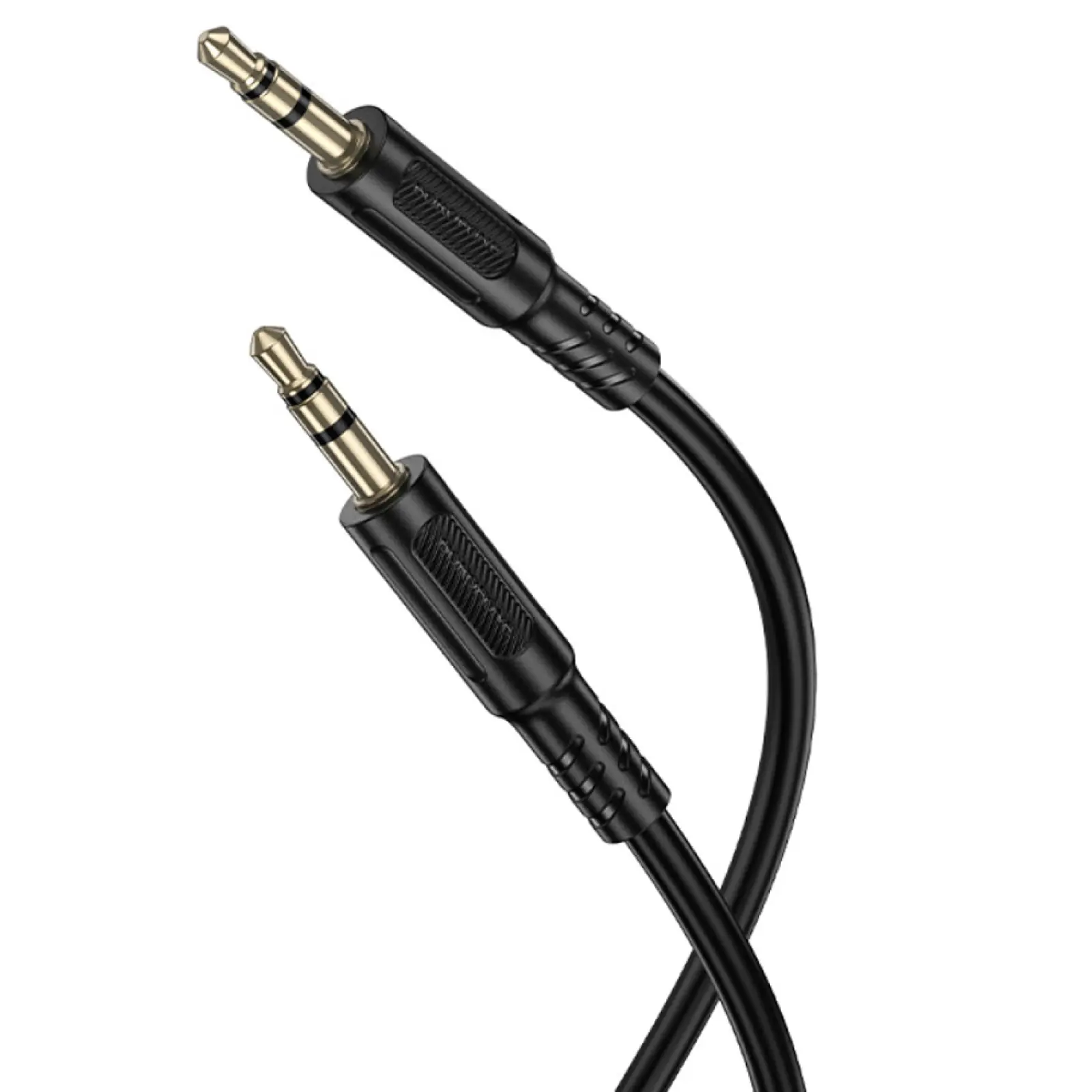 Аудио кабель Aux Borofone BL25 Nice (1m), Black 3, купить оптом с доставкой