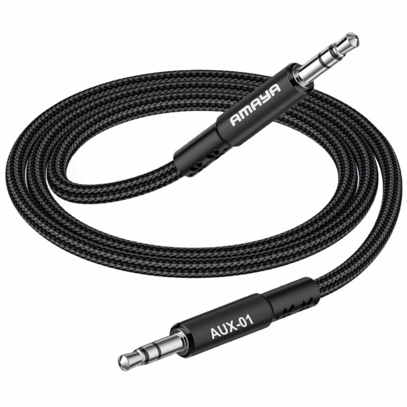 Аудіо кабель Aux Amaya AUX-01 (1m) на малюнкі №1