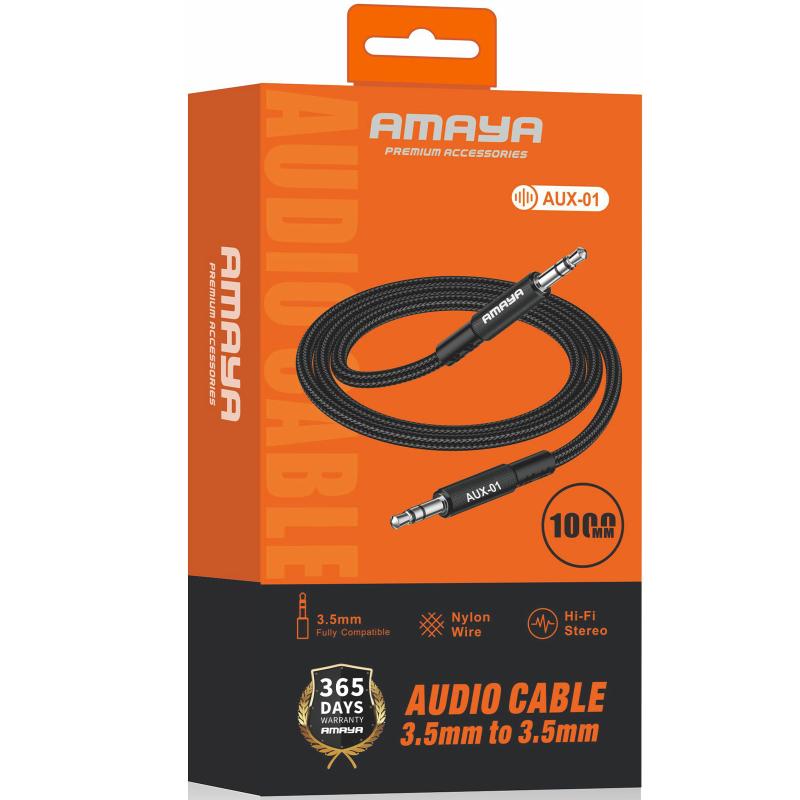 Аудіо кабель Aux Amaya AUX-01 (1m) на малюнкі №2