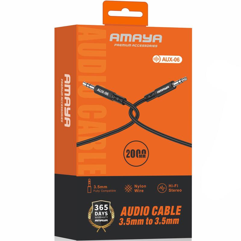 Аудіо кабель Aux Amaya AUX-06 (2m) на малюнкі №2