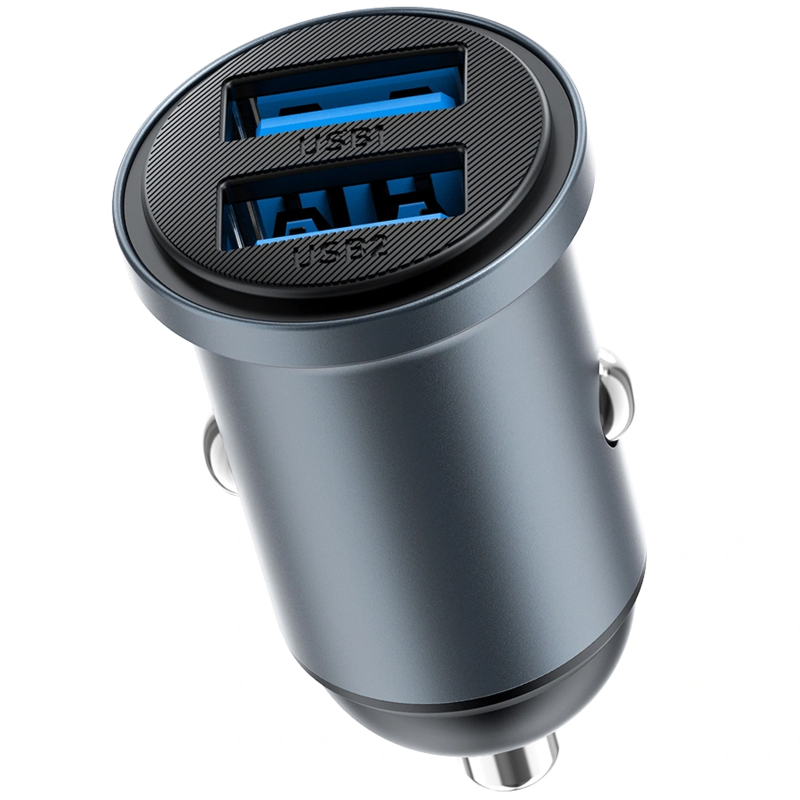 АЗУ WIWU CC031 Nano Lite 12W (2USB-A), Gray, купить оптом с доставкой