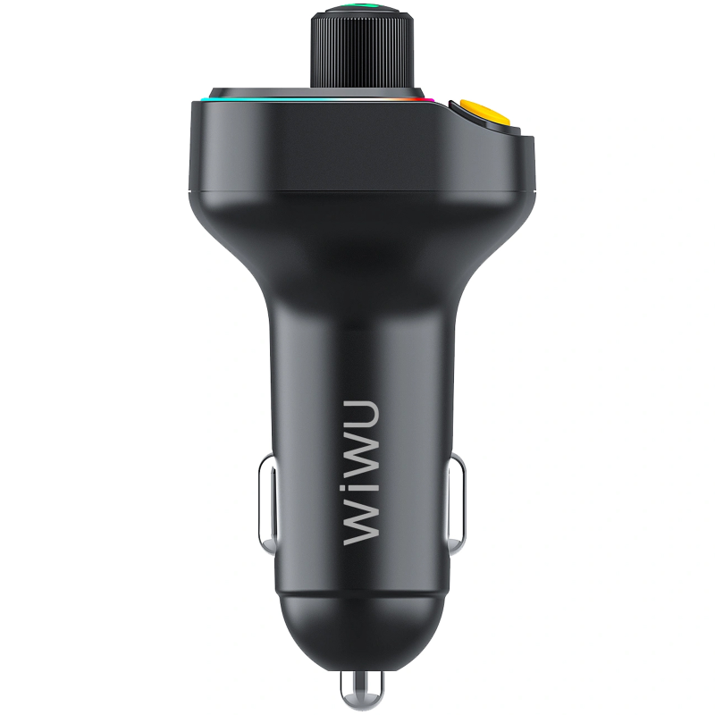 АЗУ FM модулятор WIWU QC031 MP3 Car PD20W+QC3.0 (2USB-A/1C), Black 7, купить оптом с доставкой