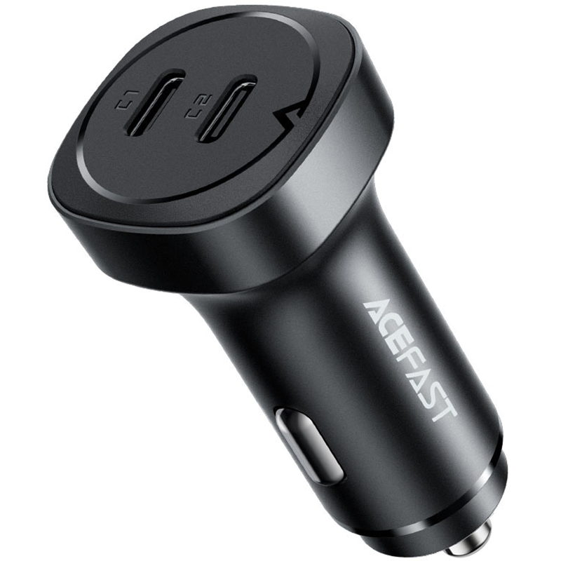АЗУ Acefast B2 PD36W+PD36W total 72W (2USB-C), Black, купить оптом с доставкой