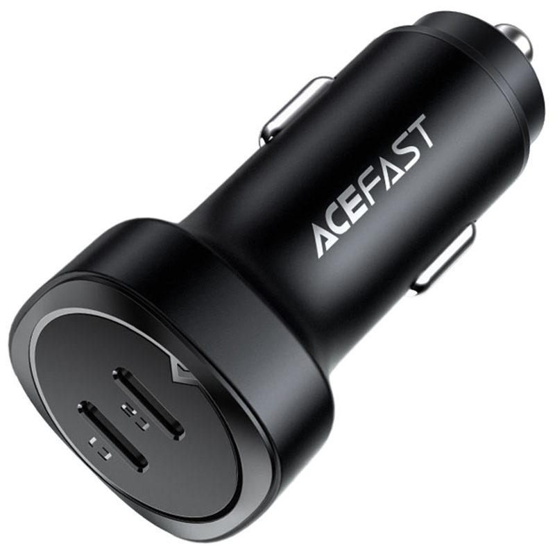 АЗУ Acefast B2 PD36W+PD36W total 72W (2USB-C), Black 1, купить оптом с доставкой
