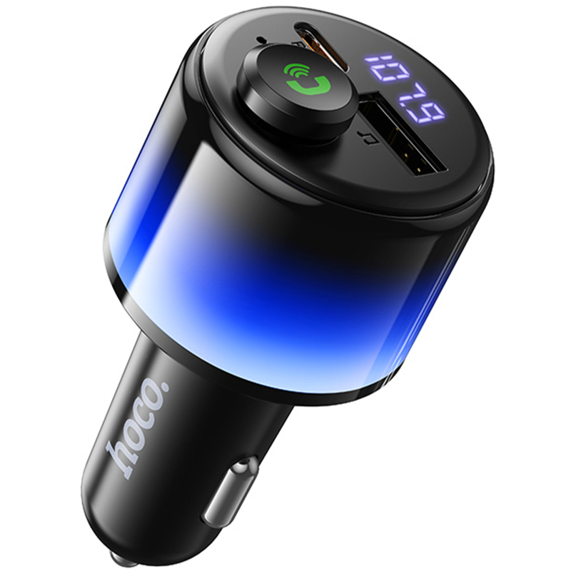 АЗУ FM модулятор Hoco E166 Path PD42W+QC3.0 (1USB-A/1C) на картинке №1