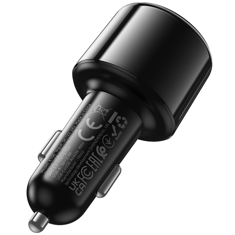 АЗУ FM модулятор Hoco E166 Path PD42W+QC3.0 (1USB-A/1C), Black 2, купить оптом с доставкой