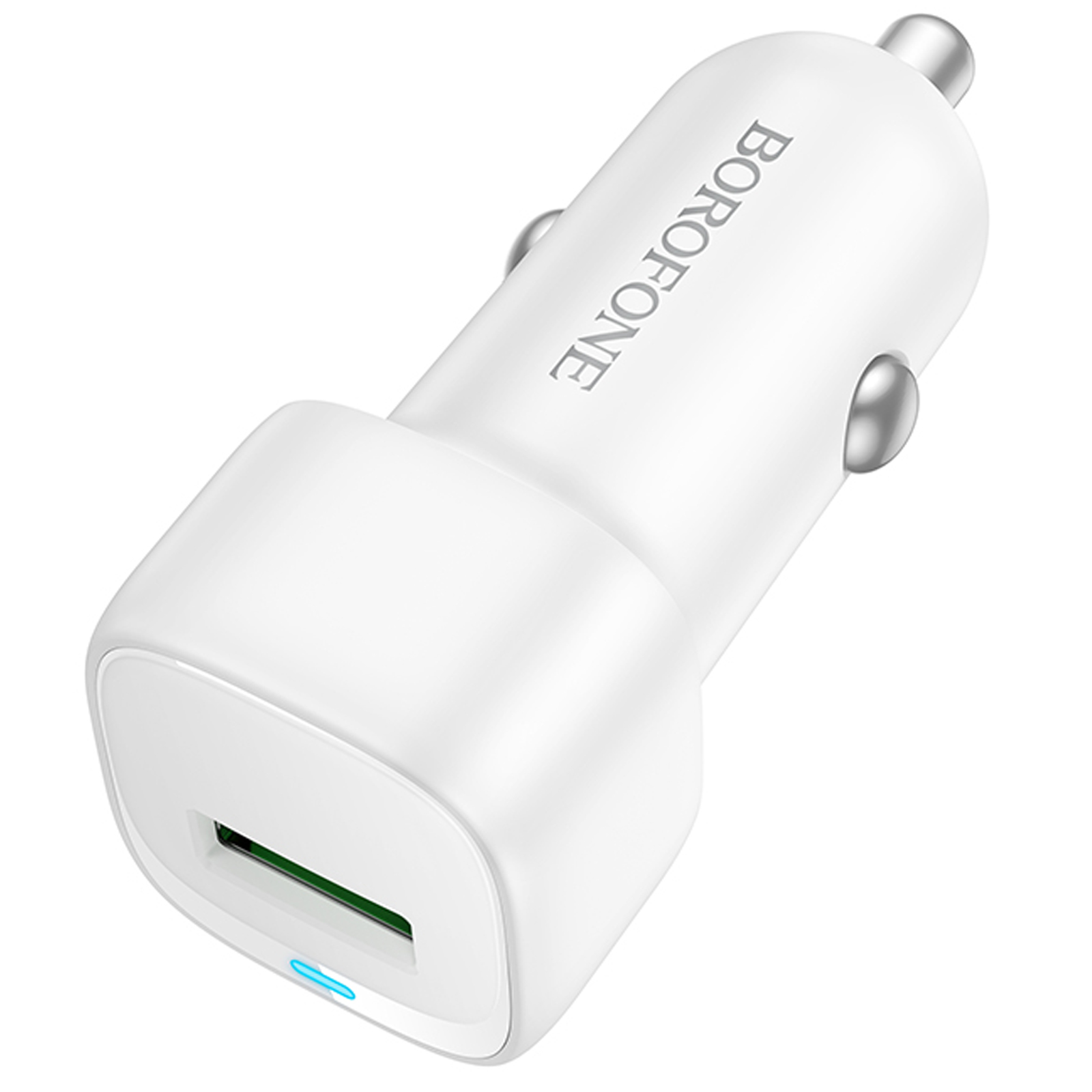 АЗП Borofone BZ34 Cloud QC3.0 18W (1USB-A), White 2, купити оптом з доставкою
