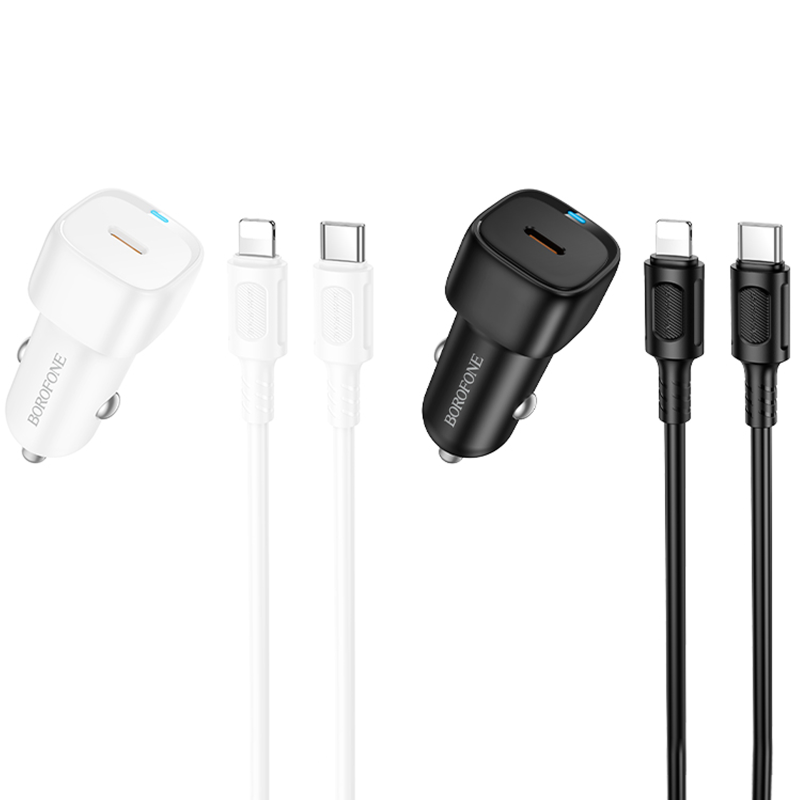 АЗУ Borofone BZ34A Cloud PD20W (1USB-C) + кабель Type-C to Lightning, купить оптом с доставкой