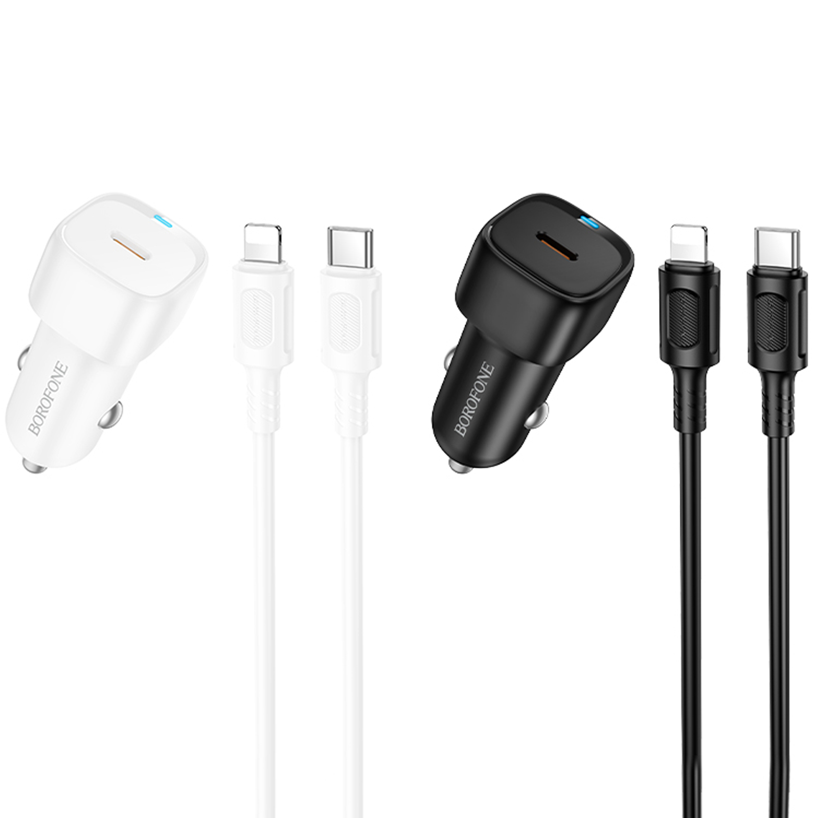 АЗУ Borofone BZ34A Cloud PD20W (1USB-C) + кабель Type-C to Lightning, купить оптом с доставкой