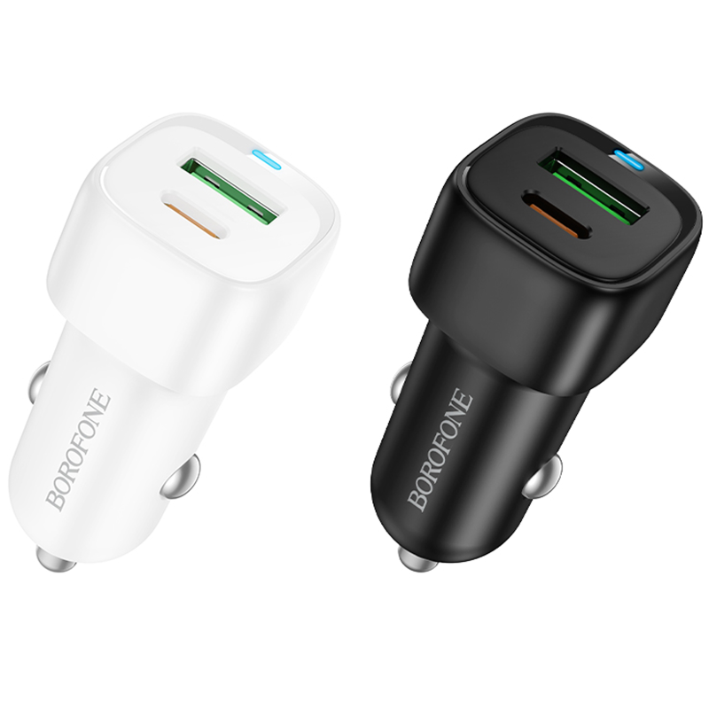АЗП Borofone BZ34B Cloud PD20W+QC3.0 total 38W (1USB-A/1C), купити оптом з доставкою