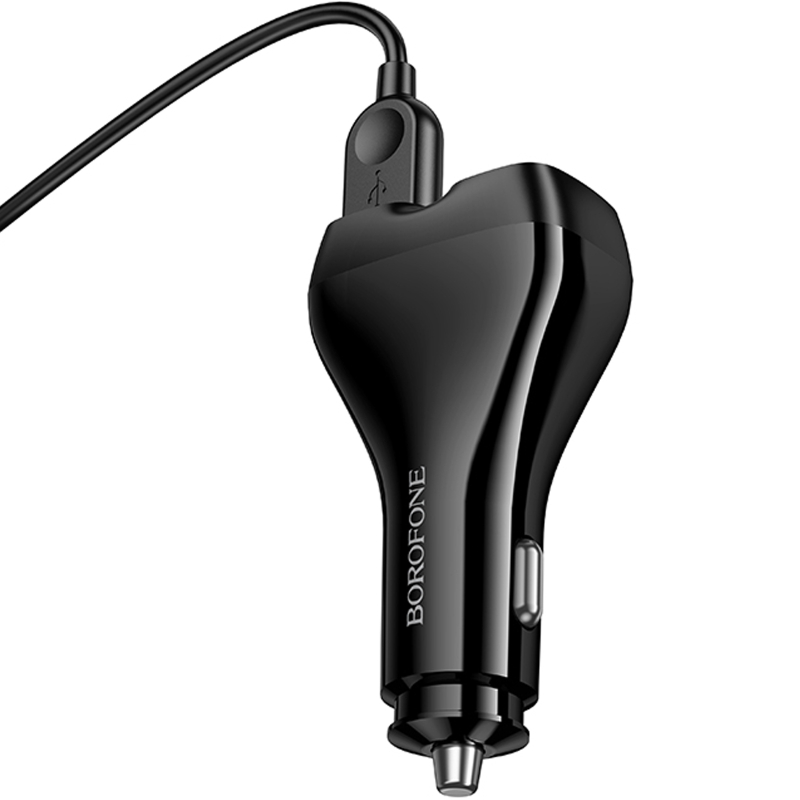АЗП Borofone BZ35 Leader PD15W+QC3.0 total 30W (2USB-A/2C) + кабель USB to Lightning на малюнкі №4