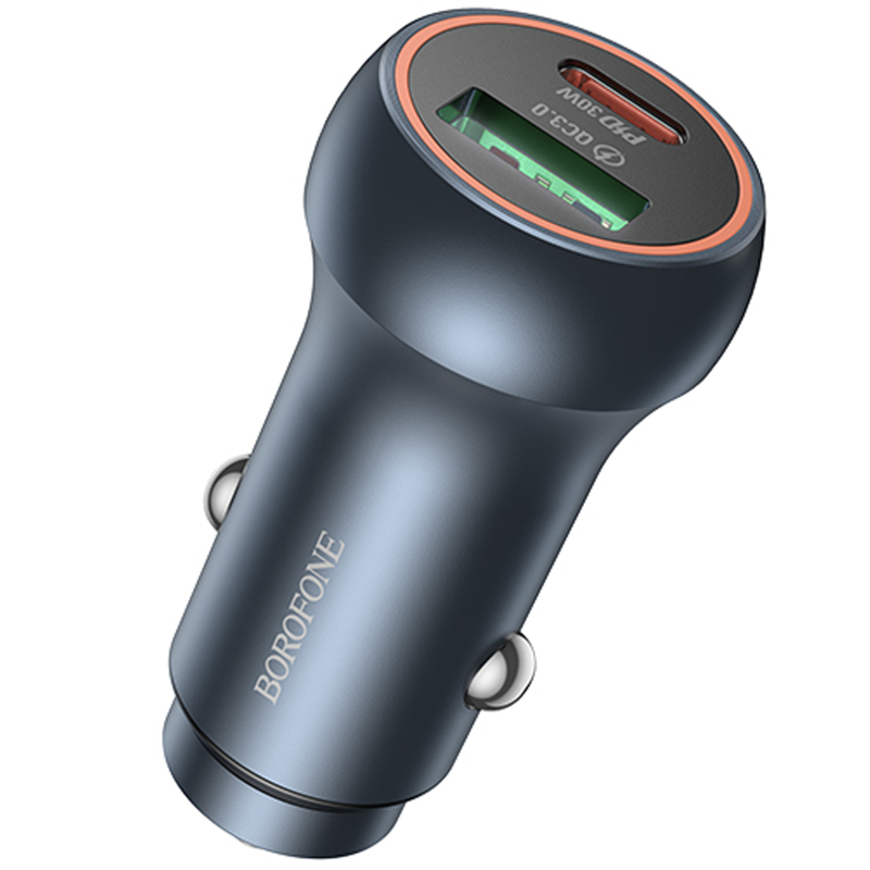 АЗП Borofone BZ32B Fresh PD30W+QC3.0 total 48W (1USB-A/1C) на малюнкі №1