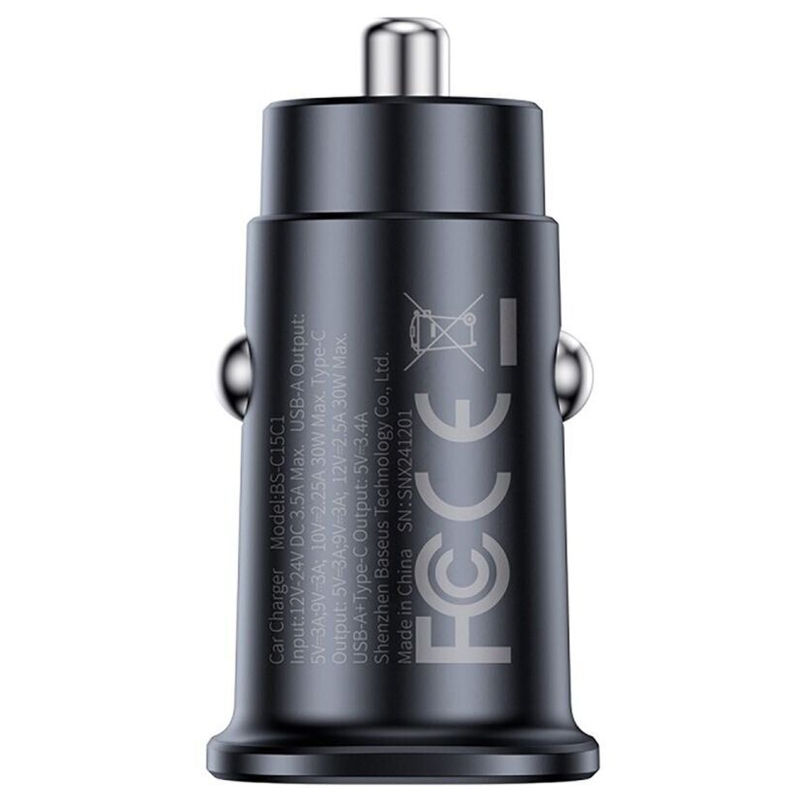 АЗП Baseus GoTrip DP1 PD30W (2USB-C) (C00072300123), Cosmic Black 2, купити оптом з доставкою