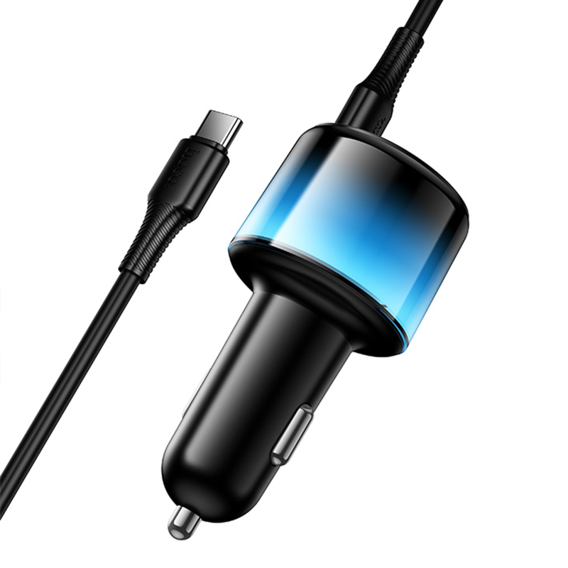 АЗУ Hoco Z69A Vivido PD37W+QC3.0 (1USB-A/2C) + кабель Type-C to Type-C на картинке №5