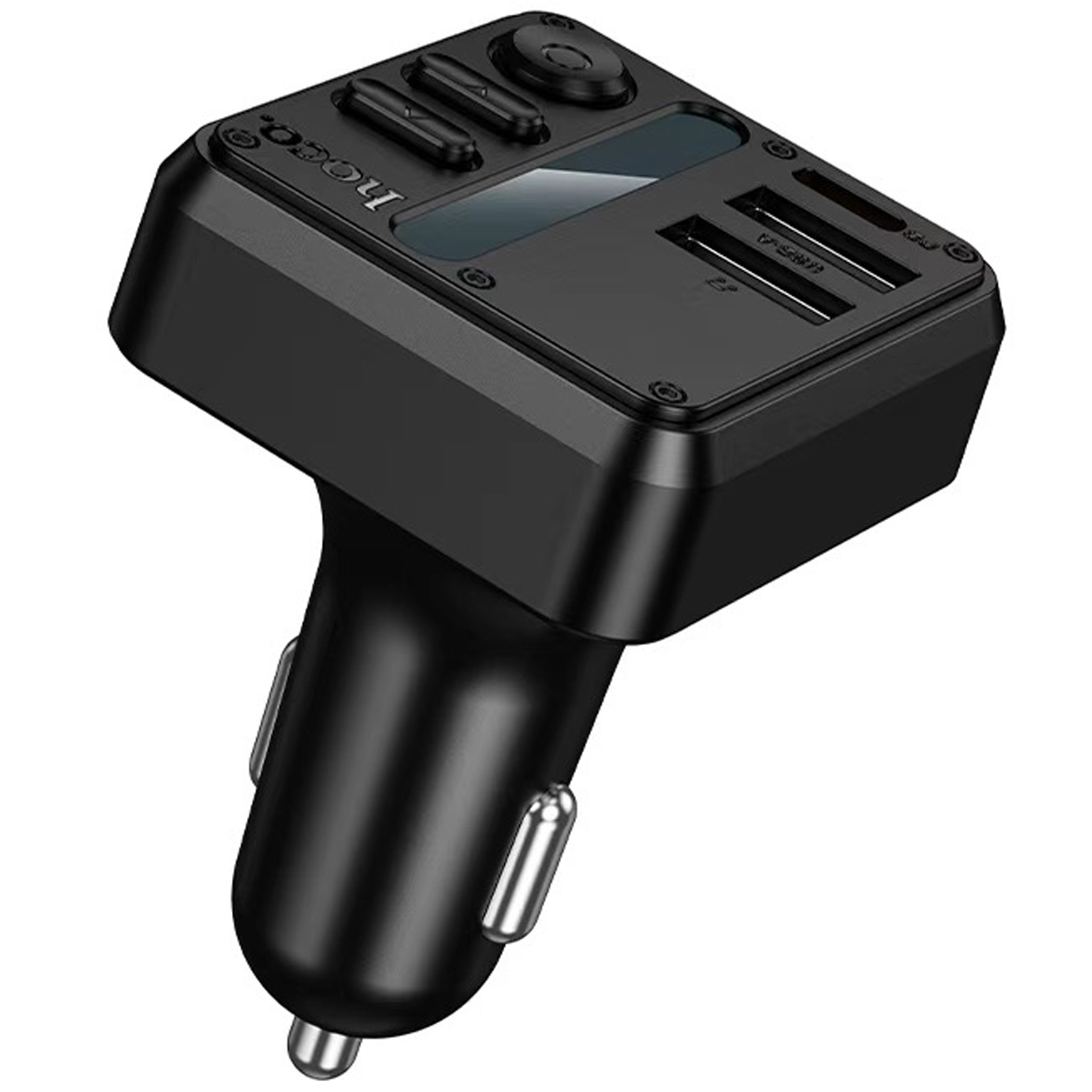 Уцінка АЗП FM модулятор Hoco E89 Libre PD30W+QC3.0 total 45W (1USB-A/1C), М'ята упаковка / Black 4, купити оптом з доставкою